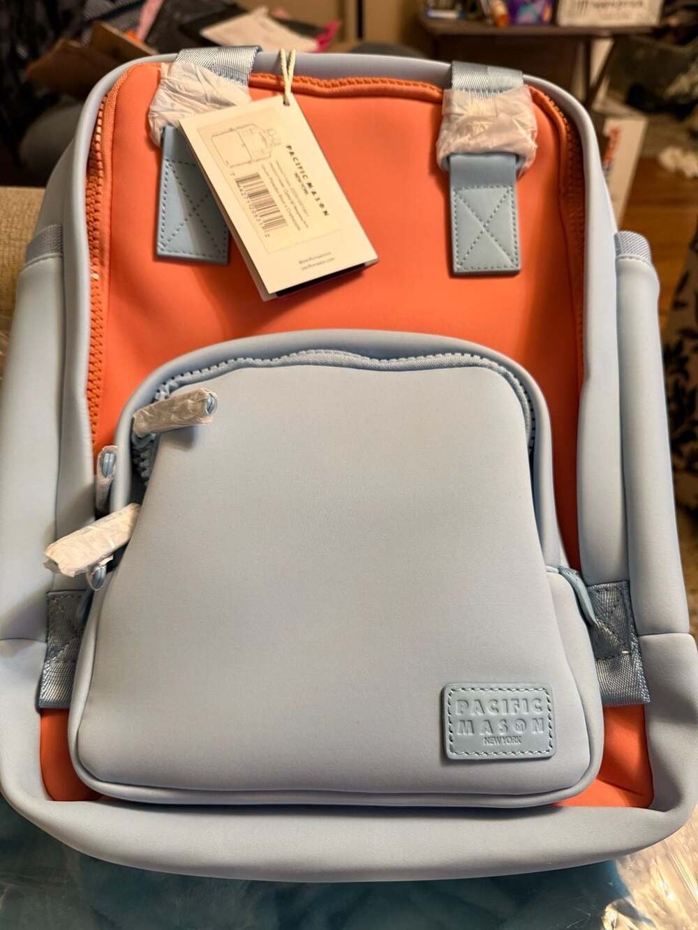 Pacific Mason Cama M Neoprene Elite Backpack Powder Blue x Crabapple